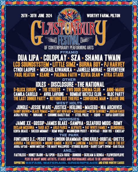 glastonbury line up 2024 acoustic stage